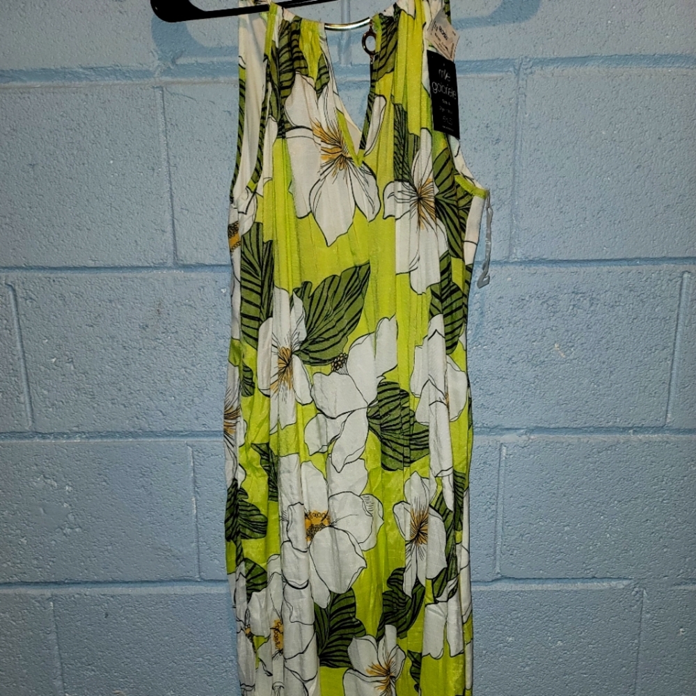 Bright Floral Sleeveless Dress